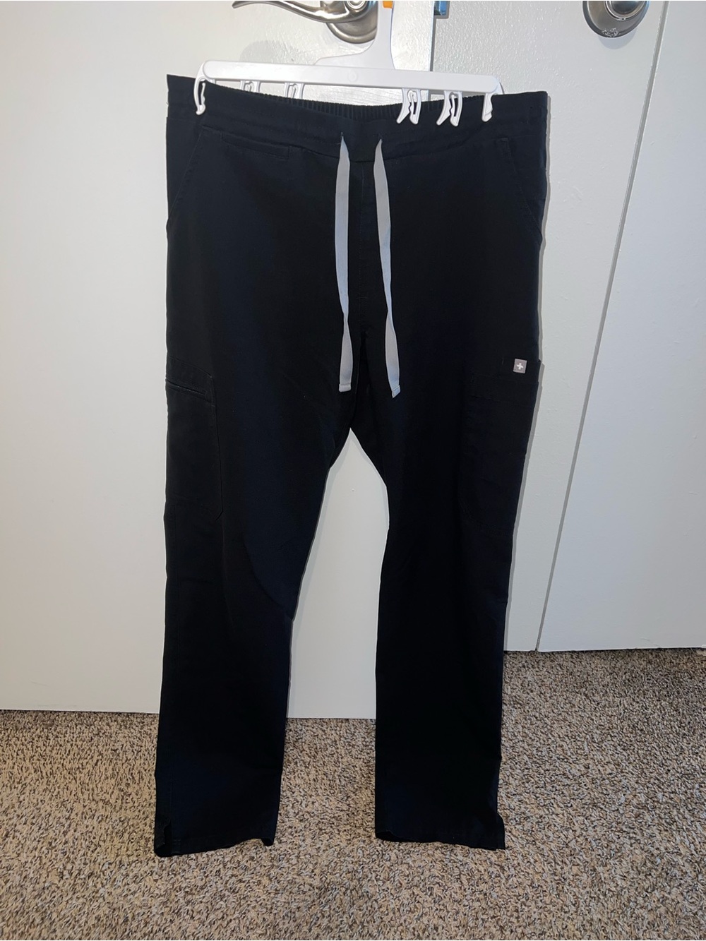 Figs Black Yola Skinny Scrub Pant